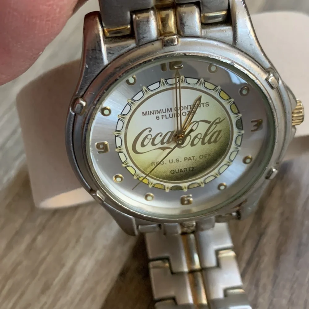 Coca Cola Wrist Watch 2002 CocaCola Coke Soda Wristwatch Adjustable Strap